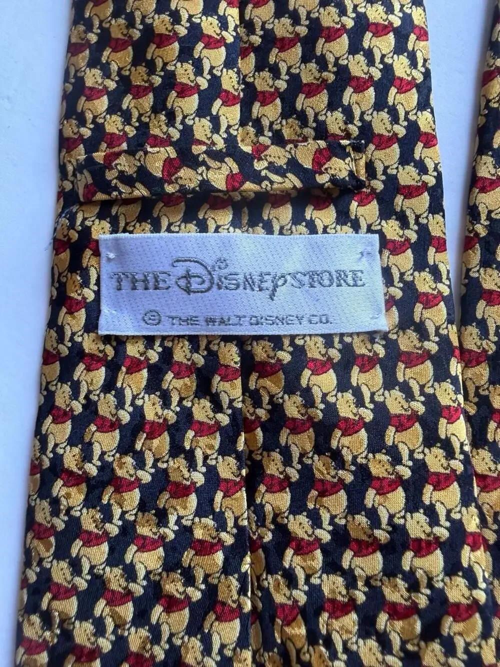 The Disney Store Vintage Winnie the Pooh 100% Silk Necktie Made in Italy